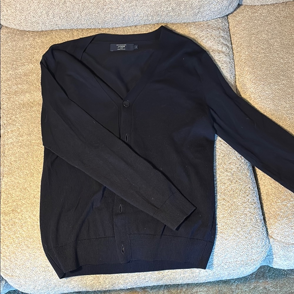 J. Crew Black Cardigan Sweater